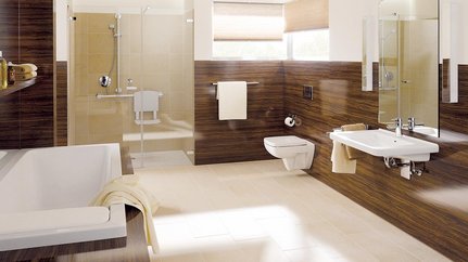 Ein barrierefreies Badezimmer